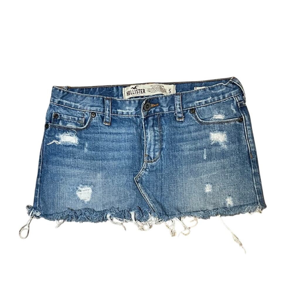 Y2K Hollister Mini Denim Skirt Size 5